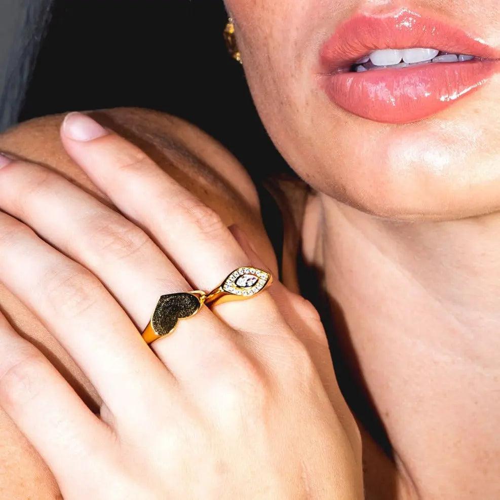 Evil Eye Crystal Ring