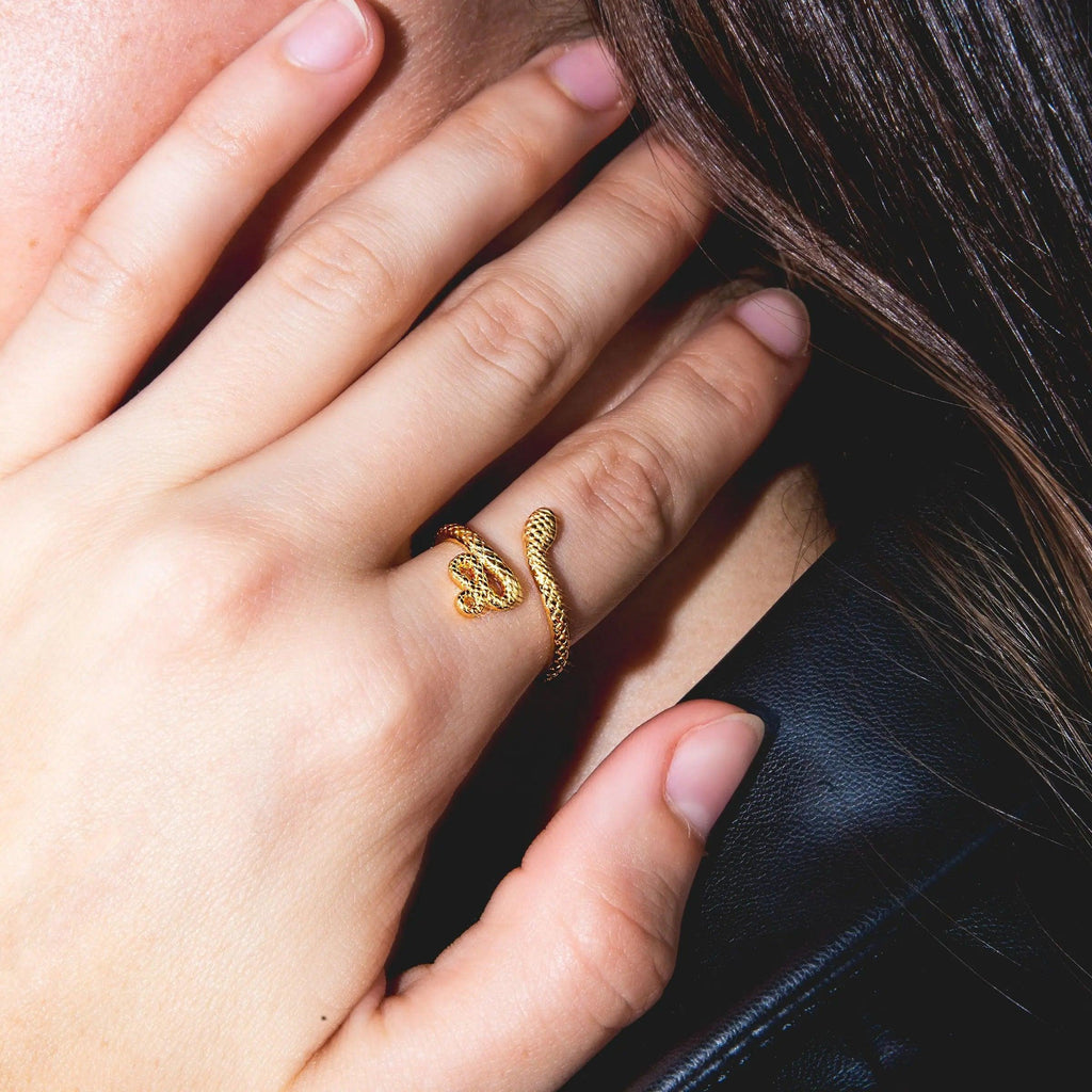 Golden Serpent Ring