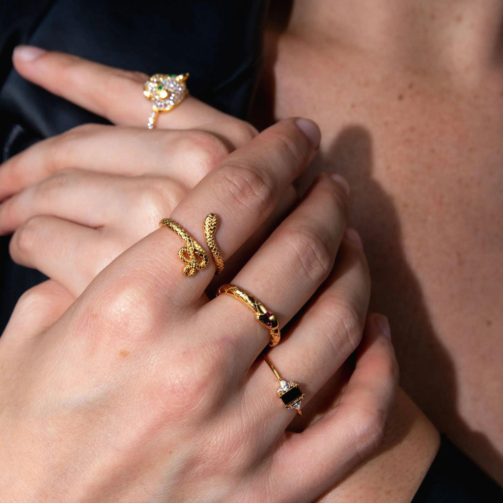 Golden Serpent Ring